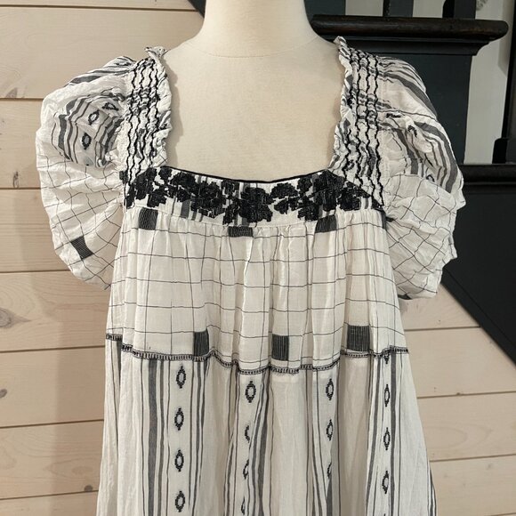 045  Free People Jamie Embroidered Maxi Dress NWOT Size XS - Picture 14 of 15